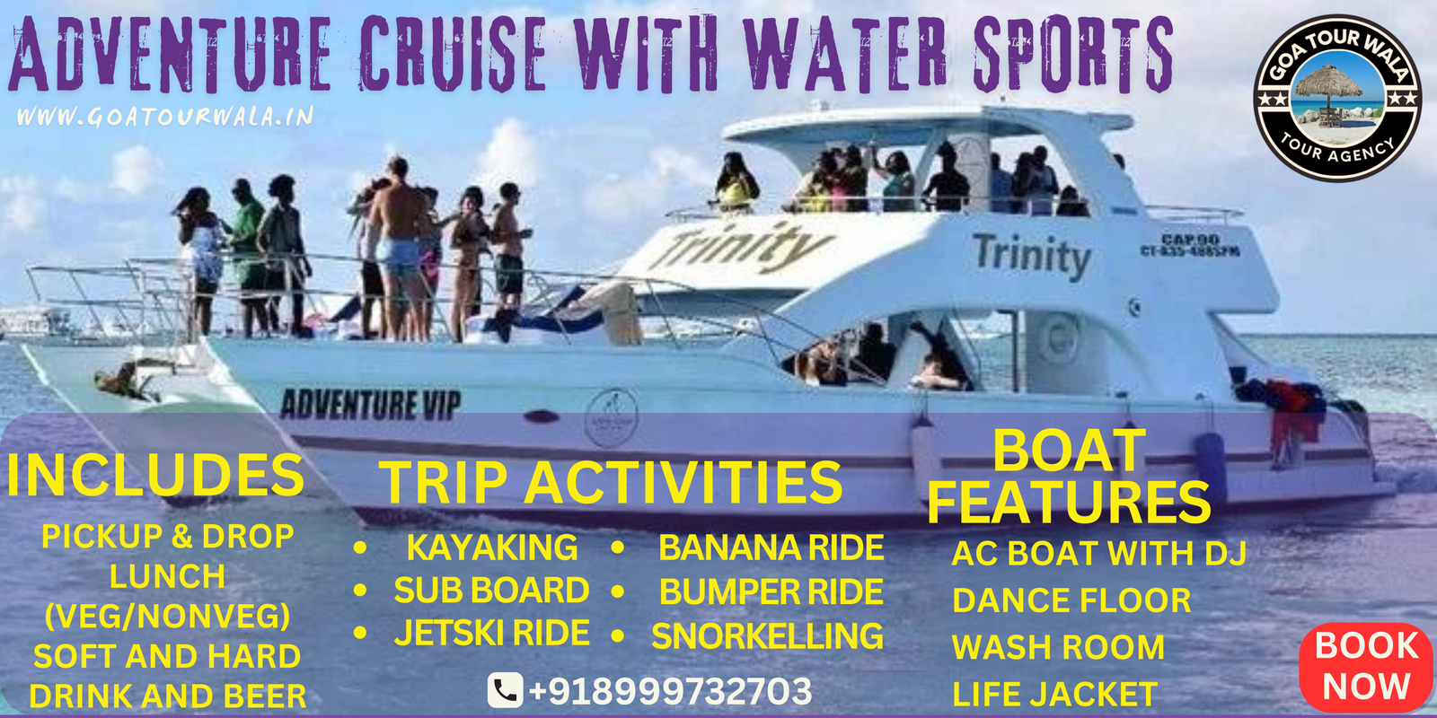 cruis with water sports